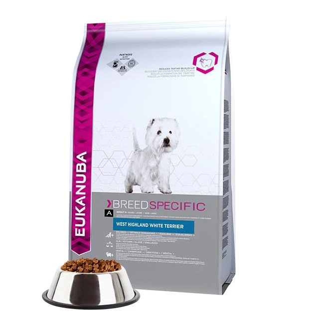 Eukanuba West Highland Terrier Adult (vištiena) 2,5kg