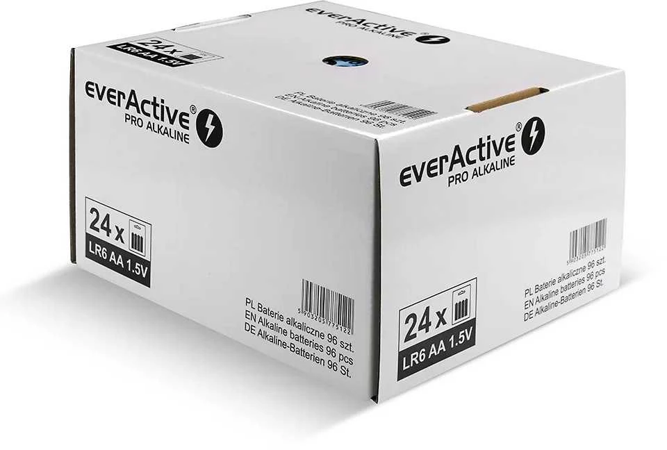 Everactive 96 vnt. LR6/AA PRO šarminės baterijos.