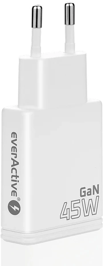 Įkroviklis - everActive SC-460Q 45W USB & USB-C Greitas Įkroviklis, Balta