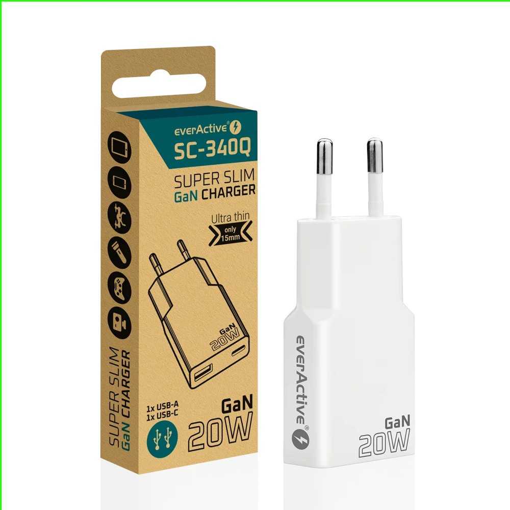 Everactive Įkroviklis SUPER SLIM SC-340Q GaN 1 1 20 W