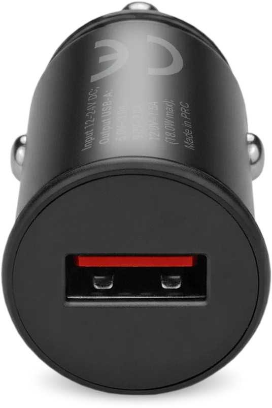 Automobilio Įkroviklis - everActive CC-15Q 18W Quick Charge 3.0 USB-A 12V/24V Juodas