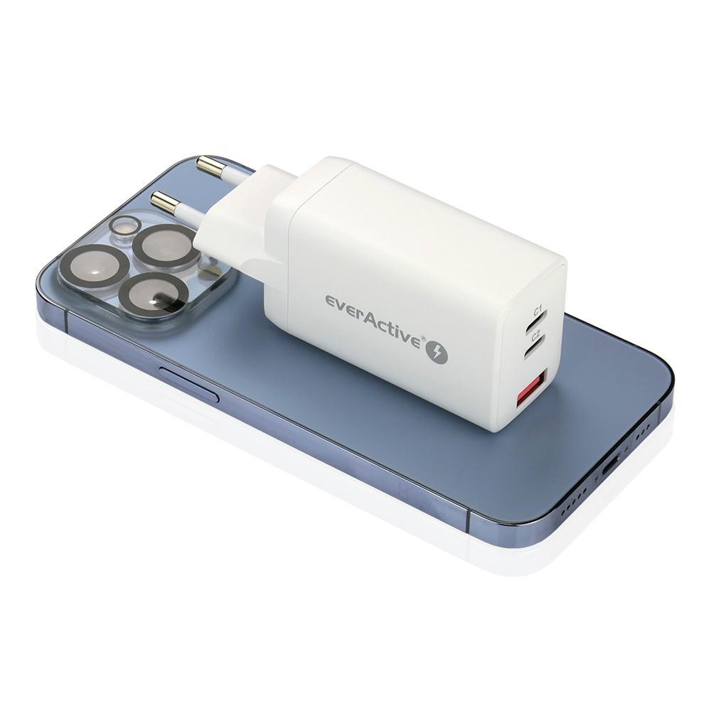 everActive 5-20V USB QC 3.0 ir USB-C PD PPS QC4+ 65W GaN įkroviklis SC-650Q