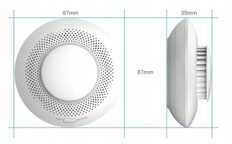EZVIZ Wireless Smoke Sensor, Baltas | CST4C