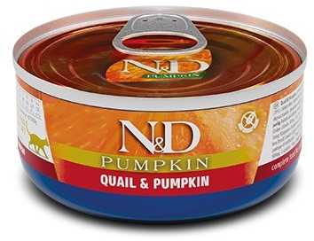 FARMINA N&D PUMPKIN - CAT Wet Quail&moliūgas ADULT 70 g (pak.24)