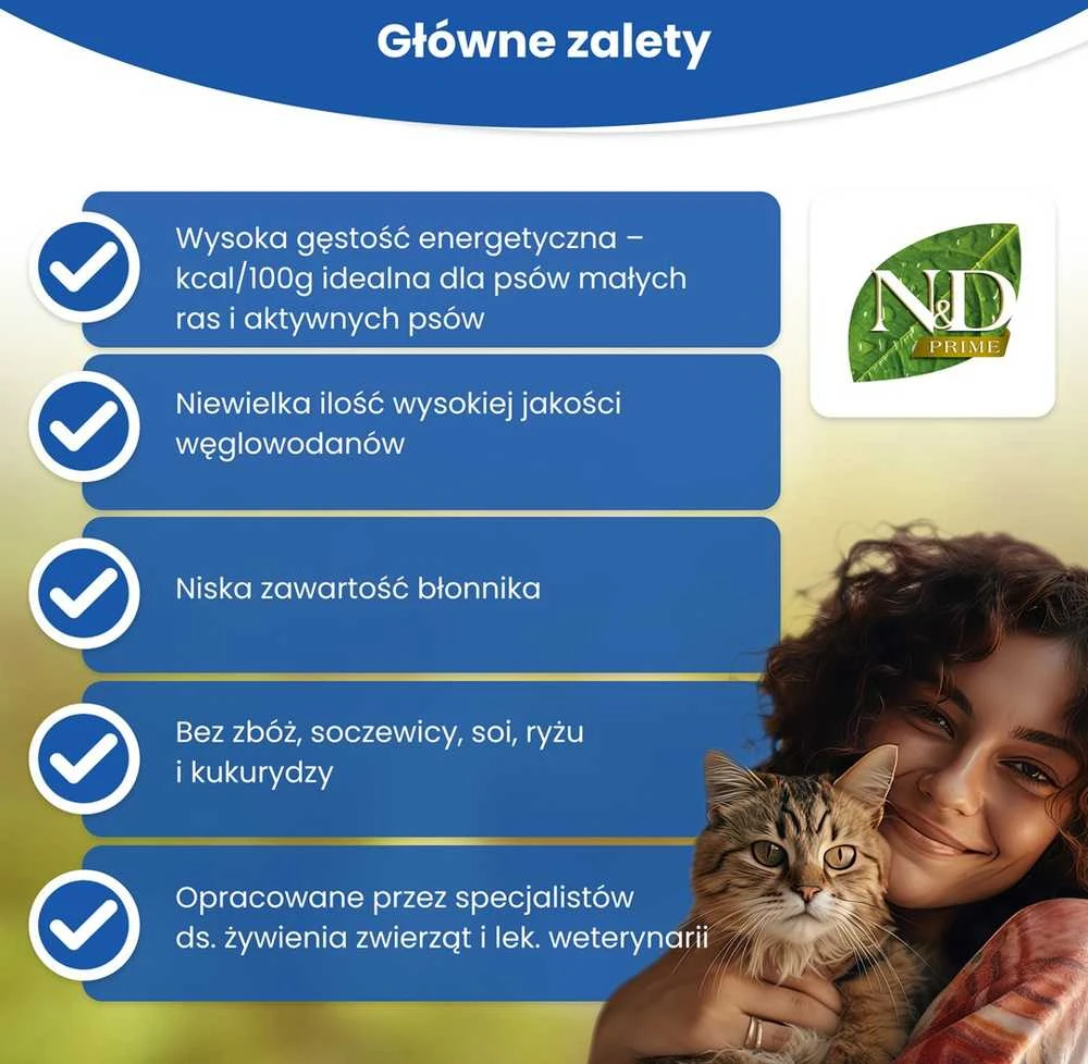 Sausas Kačių Maistas - Farmina N&D Prime Šerniena Ir Obuolys Suaugusiems 5kg