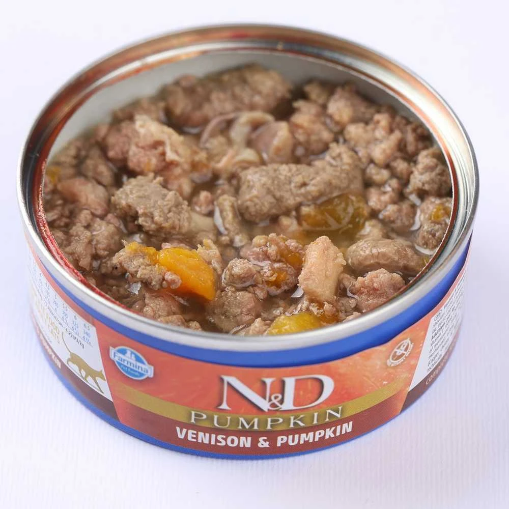Drėgnas Kačių Maistas - Farmina N&D Aviena, Moliūgas, Mėlynės 70g