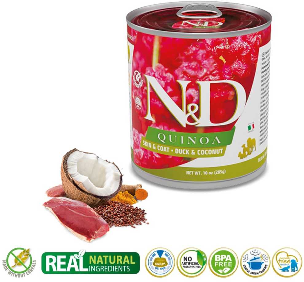 Šunų Maistas - Farmina Quinoa Antis Ir Kokosų 285G