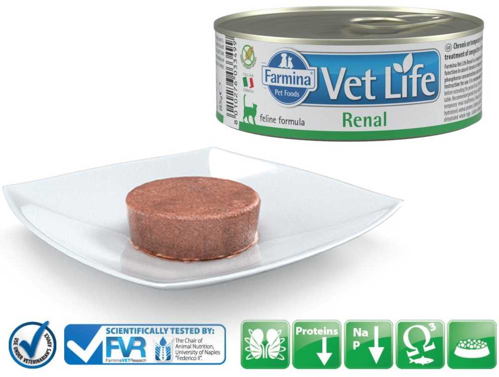 Drėgnas Kačių Maistas - Farmina Vet Life Diet CAT Renal 85 g