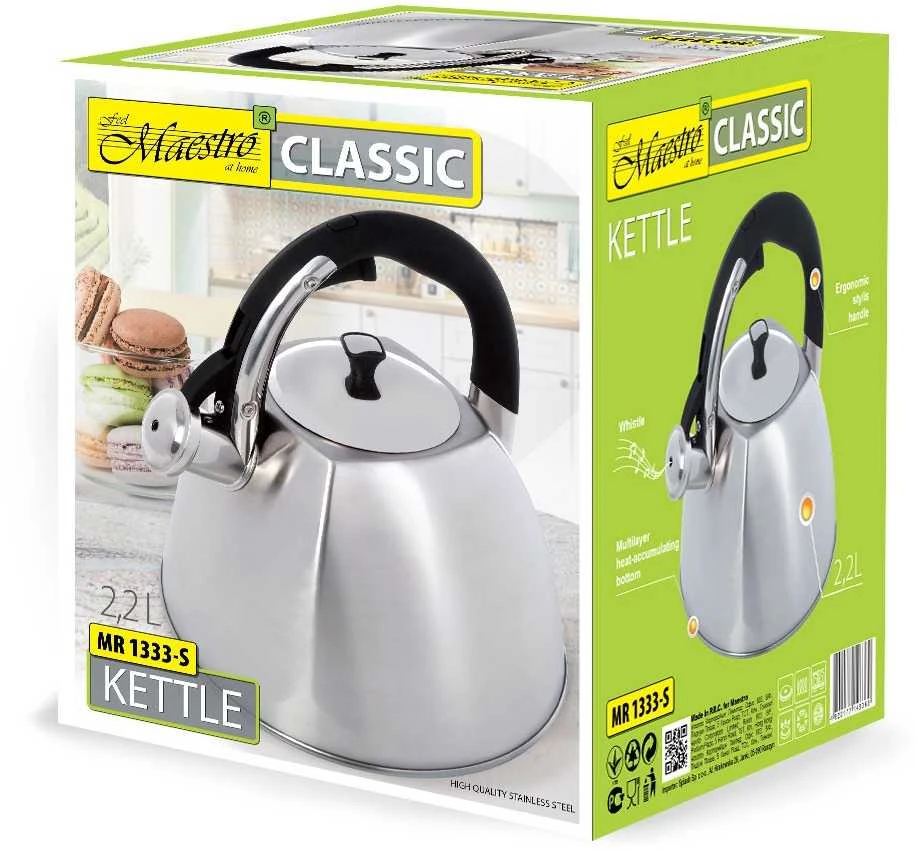 Maestro MR-1333-S virdulys 2.2 L Nerūdijantis plienas