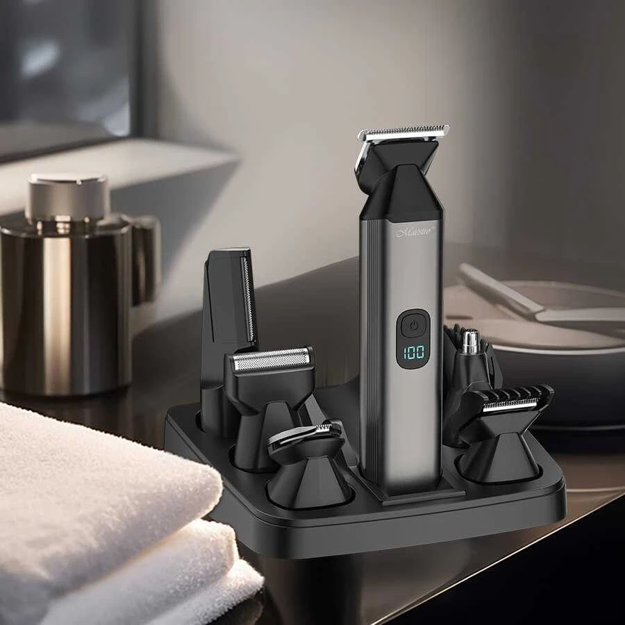 Maestro MR-661 6-in-1 Haircutting Set Juodas
