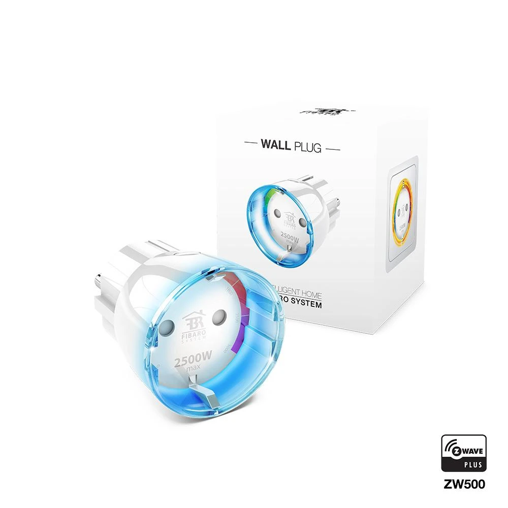 Fibaro | Sieninis kištukas | Z-Wave | Baltas