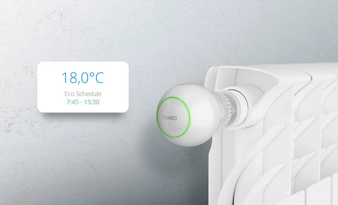 Fibaro | Radiatoriaus termostato galvutė | Z-Wave | Baltas