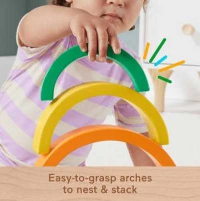 Dėlionė Fisher Price medinis vaivorykštės galvosūkis 6 Dalys