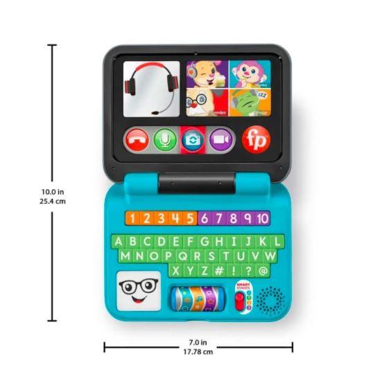 Fisher Price Interaktyvus žaislas "Laugh & Learn® Let's Connect™" nešiojamasis kompiuteris (lenkų k.)
