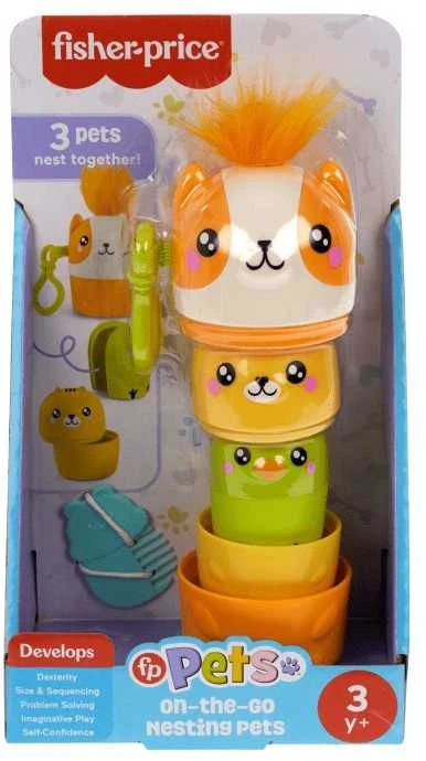 Mattel Nešiojamas žaidimų rinkinys „Gyvūnai“ – sulankstomi žaislai