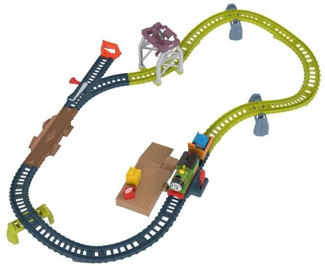 Fisher Price Rinkinys Tomas ir draugai Pašto pristatymas Petro lokomotyvas su diskais ir vikšrais