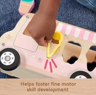 Mattel „Fisher Price“ medinis ledų formų rūšiuoklis