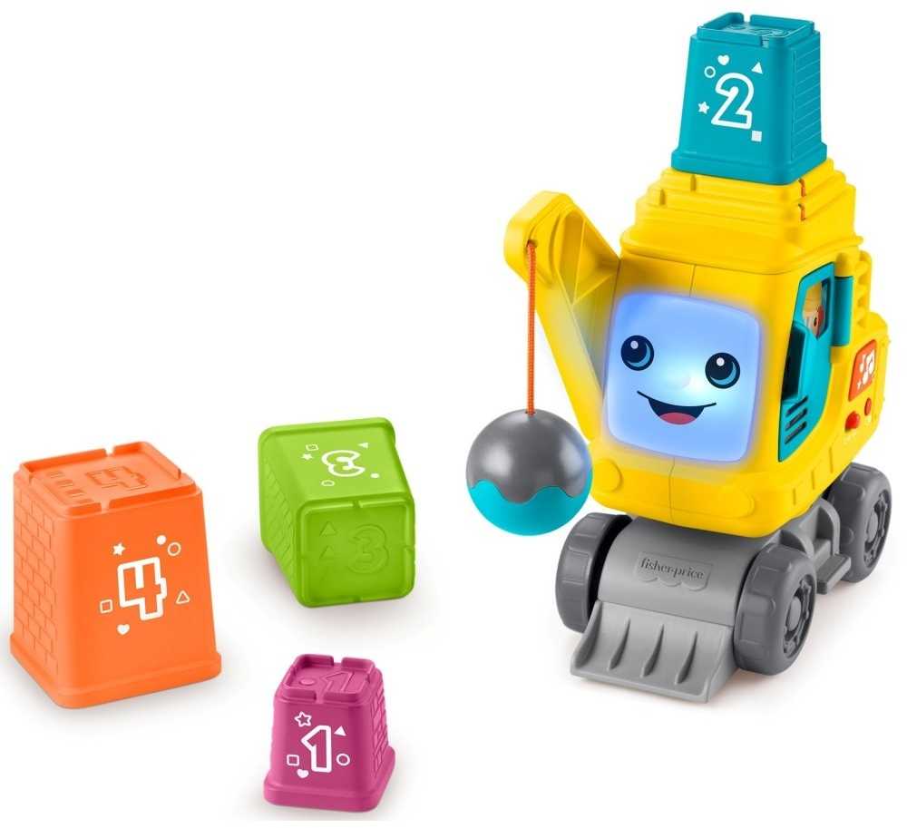 Fisher Price Mattel FP Happy Crane Stack ir Count HWY64 /2