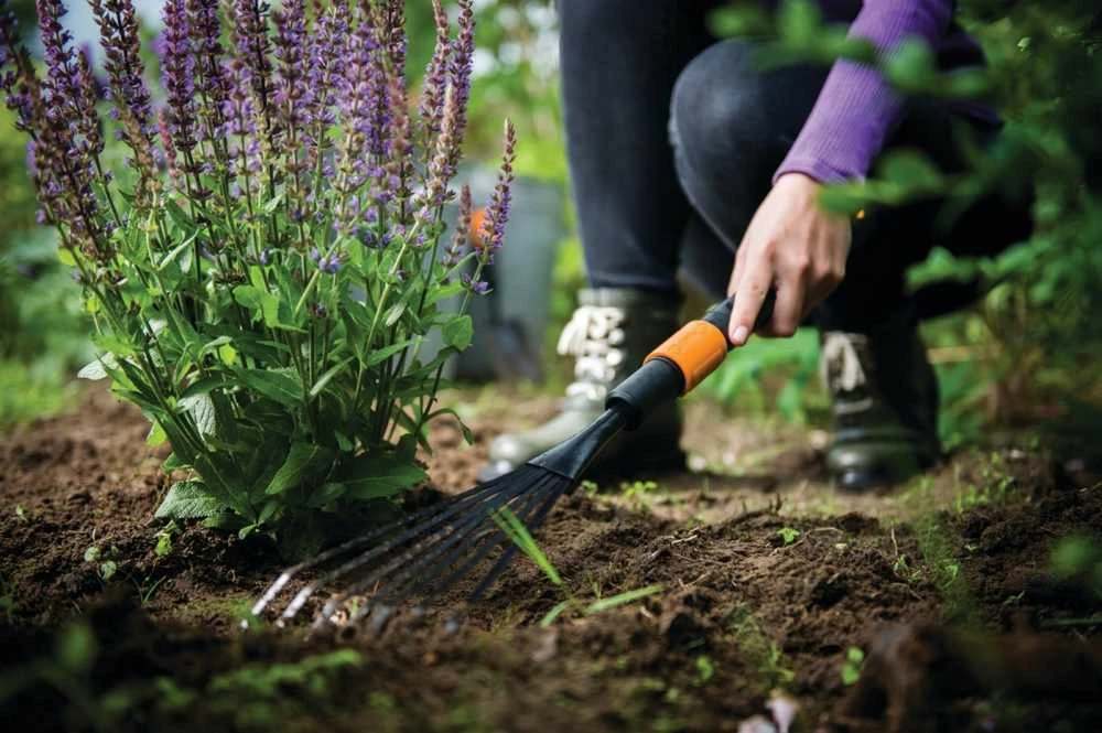 Fiskars QuikFit gėlių grėblys