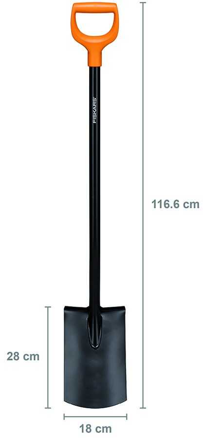 Fiskars Solid kastuvas tiesia briauna 131403