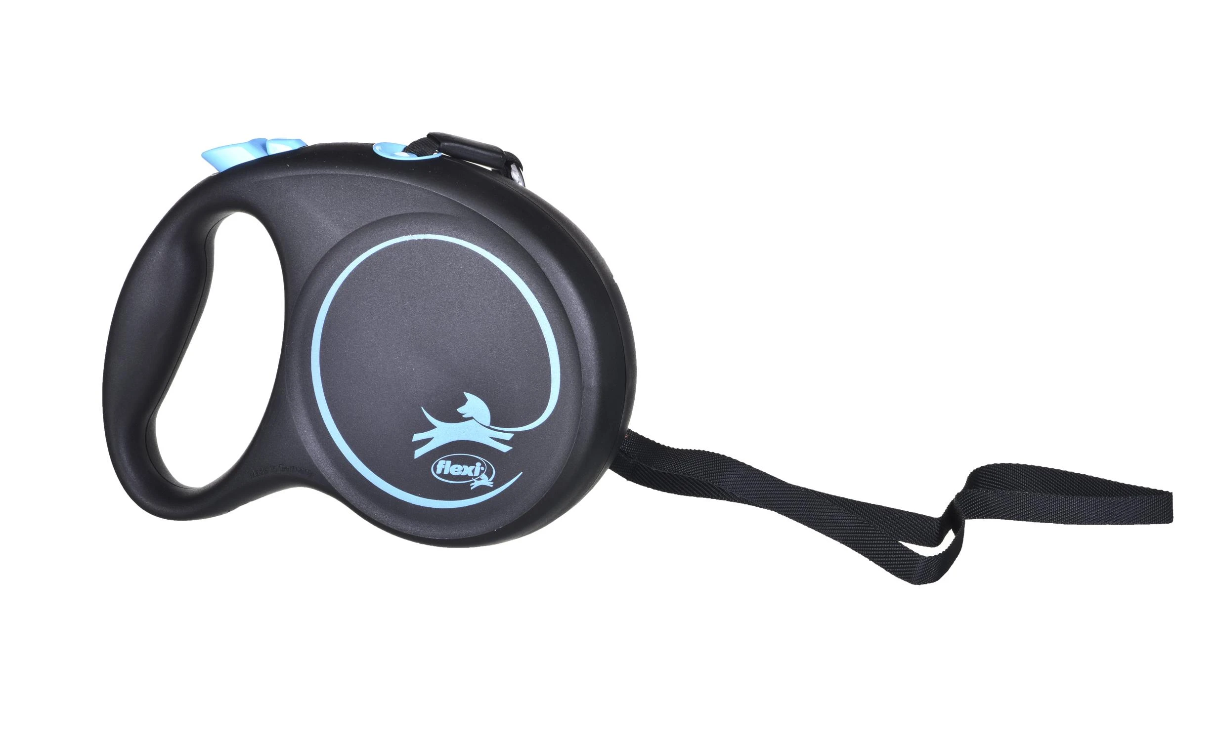 Trixie FLEXI pavadėlis šuniui Juodas Design L juostinis, 5 m, mėlynas