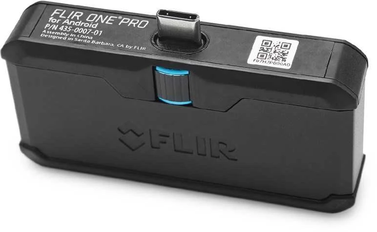 „Flir One PRO“, skirtas „iPhone“ įrenginiams su USB-C jungtimi ir MSX bei „VividIR“ technologijomis, 160x120 pikselių, iki 400 °C.