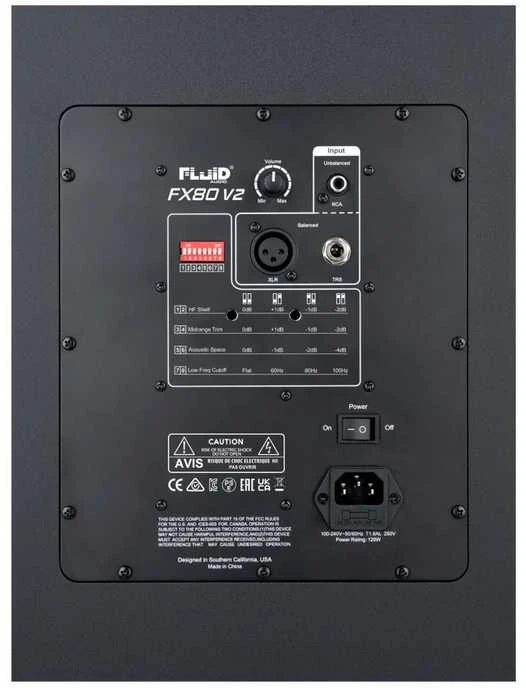 Kompiuterio kolonėlės Fluid audio fx80 v2 - aktywny monitorius studyjny
