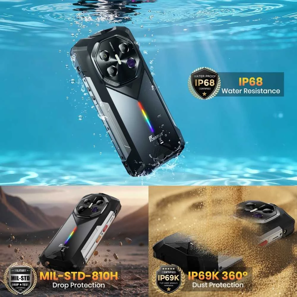 Fossibot Išmanusis telefonas f113 pilka