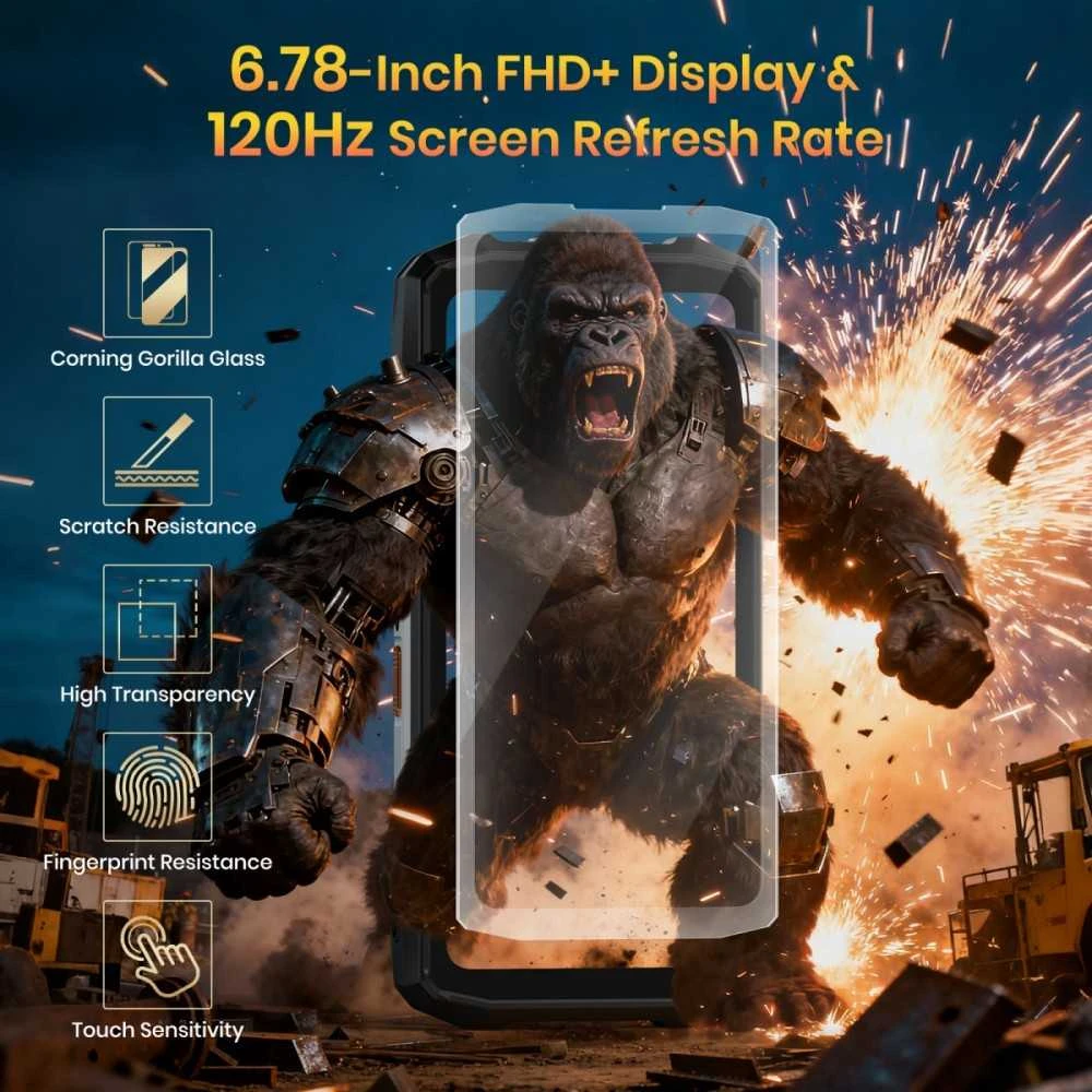 Fossibot Išmanusis telefonas f113 pilka