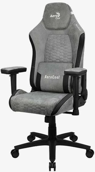 Aerocool Crown AeroSuede Universali žaidimų kėdė Paminkštinta sėdynė Stone Pilkas
