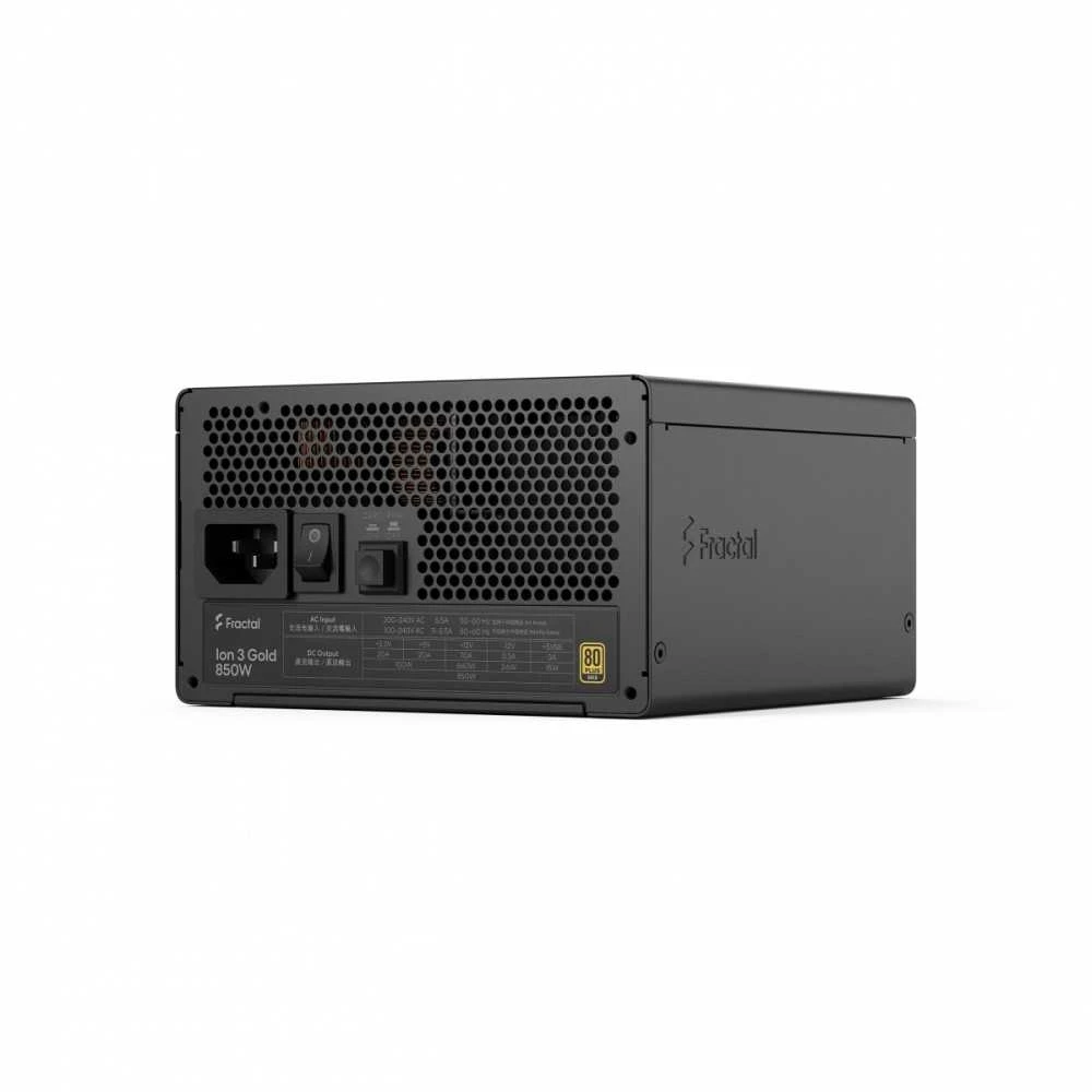Fractal Design ION auksinis 3 850W, kompiuterio maitinimo šaltinis - juodas, 850 vatų