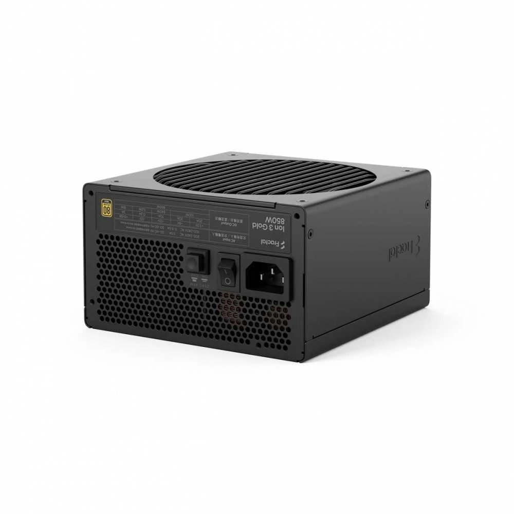 Fractal Design ION auksinis 3 850W, kompiuterio maitinimo šaltinis - juodas, 850 vatų