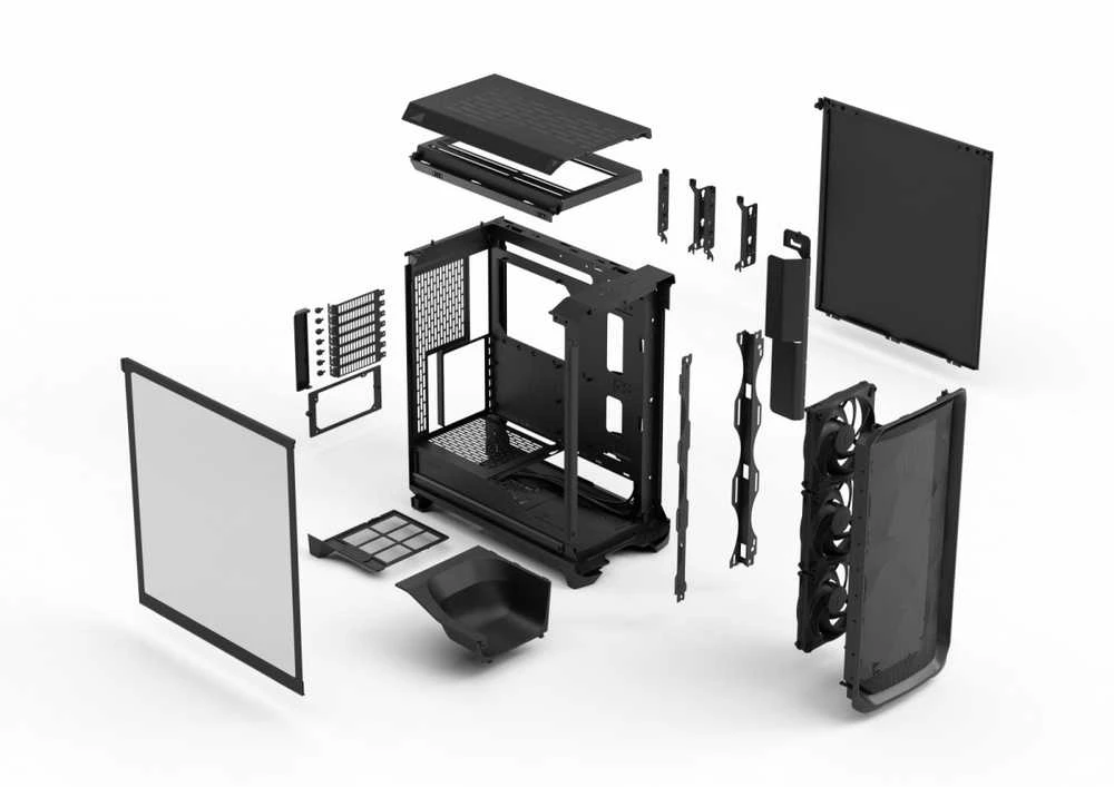 „Fractal Design Meshify 3“ | Juodas TG šviesiai atspalvis | ATX