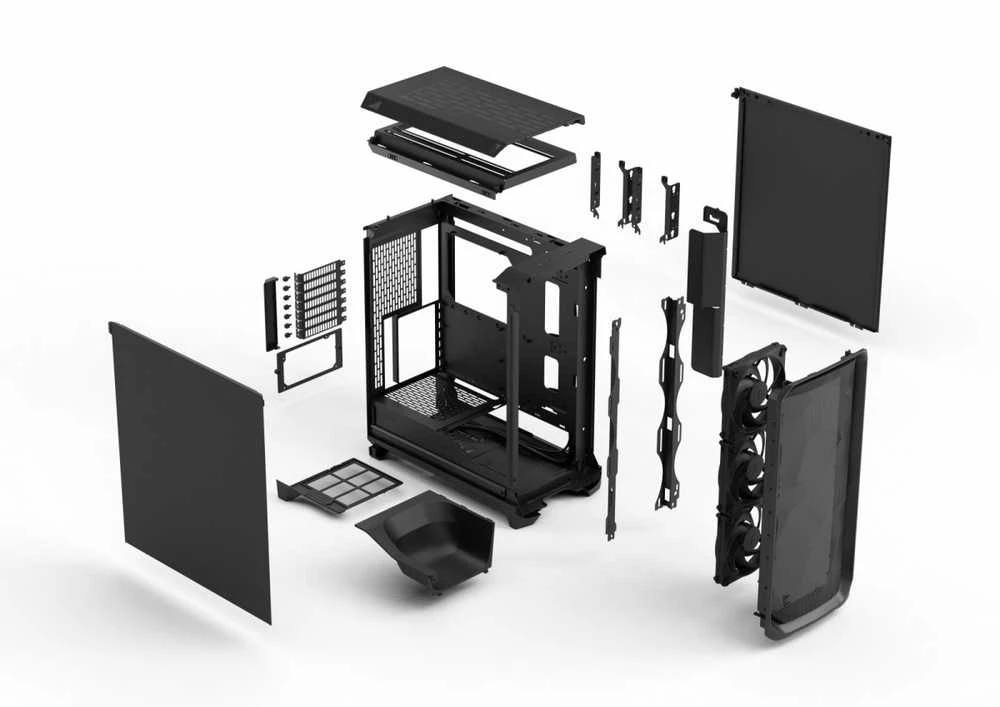 „Fractal Design Meshify 3“ | Juodas kietasis korpusas | ATX