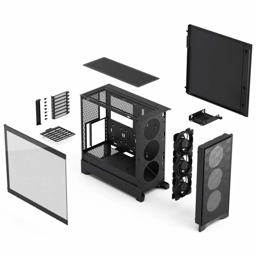Fractal Design Case | Pop 2 Air | ATX | Juodas TG