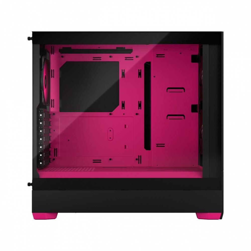 Fractal Design | Pop Air RGB | Šoninis langelis | ATX, mATX, Mini ITX | ATX | „Magenta Core TG Clear Tint“