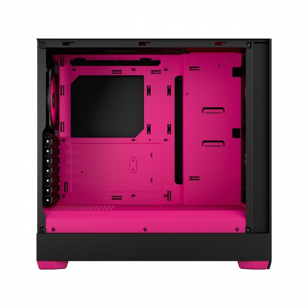 Fractal Design | Pop Air RGB | Šoninis langelis | ATX, mATX, Mini ITX | ATX | „Magenta Core TG Clear Tint“