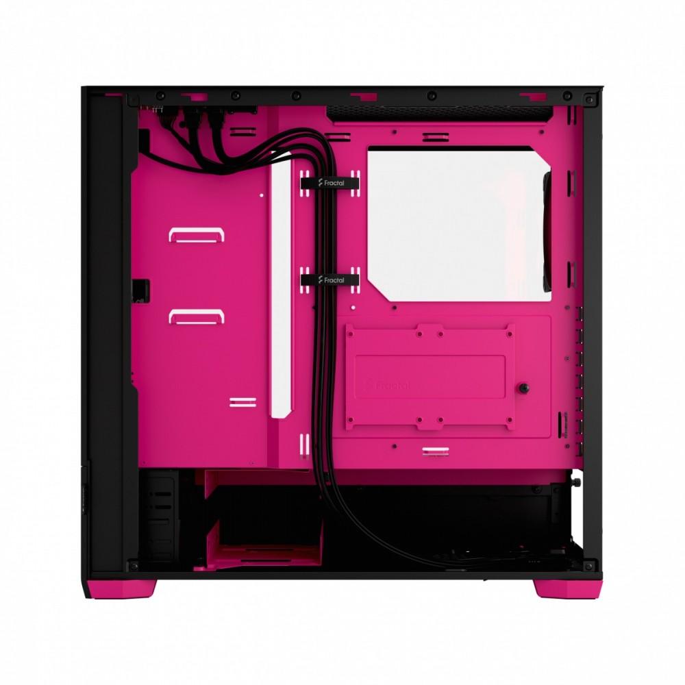 Fractal Design | Pop Air RGB | Šoninis langelis | ATX, mATX, Mini ITX | ATX | „Magenta Core TG Clear Tint“