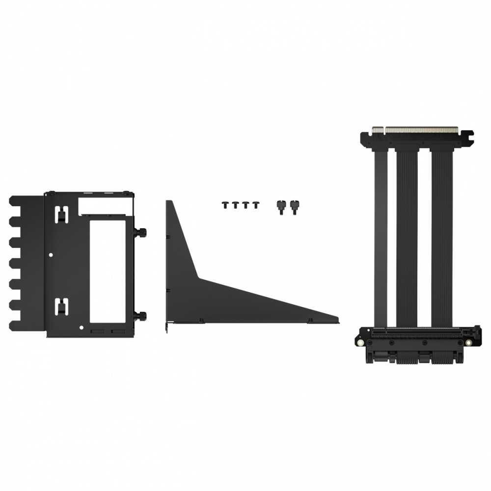 Fractal Design | ATX case Flex 2, PCIe 4.0 x16 | Juodas