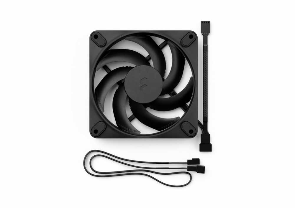 Fractal Design „Wentylator“ momentas 12, juodas, 120 mm