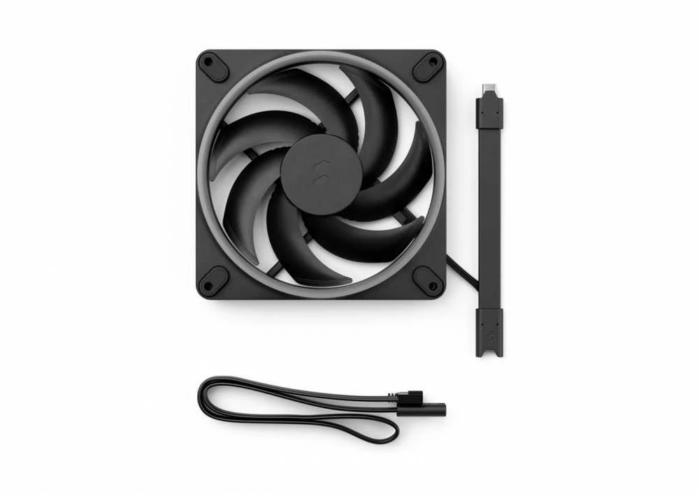 Fractal Design „Momentum 14“ rgb ventiliatorius, 140 mm, juodas