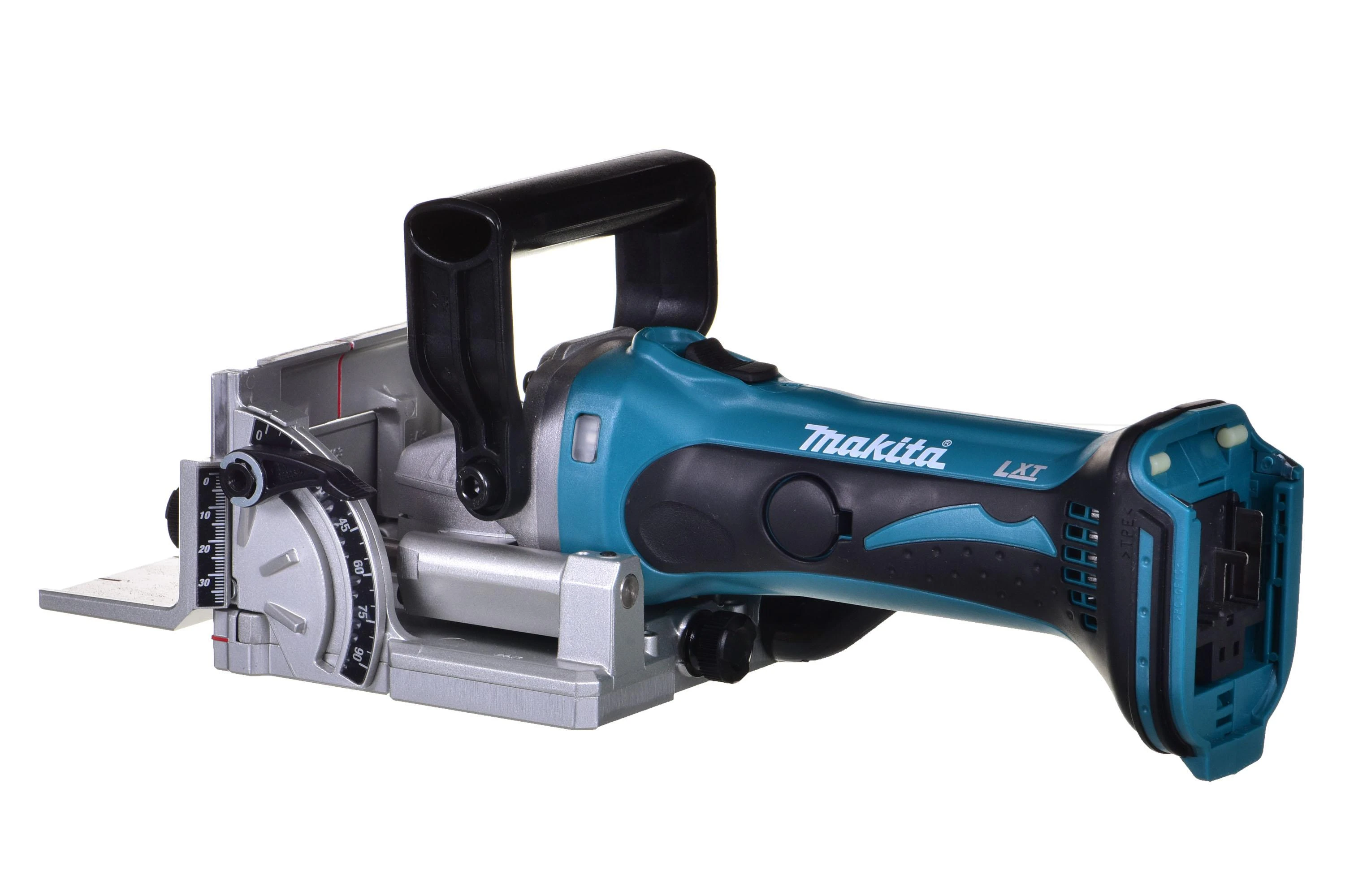 Akumuliatorinė sujungimų freza Makita DPJ180Z, 18 V Li-ion, Be akumuliatorių ir kroviklio