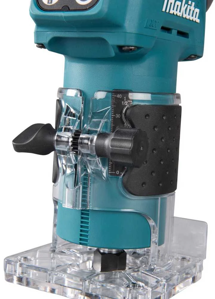 Makita DRT52Z Akumuliatorinis freza 6mm, 30.000 r/min, komplektuojama be akumuliatorių ir kroviklio!