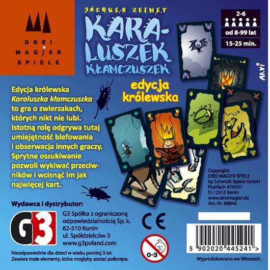 G3 Stalo žaidimas Karaluszek kłamczuszek karališkoji versija