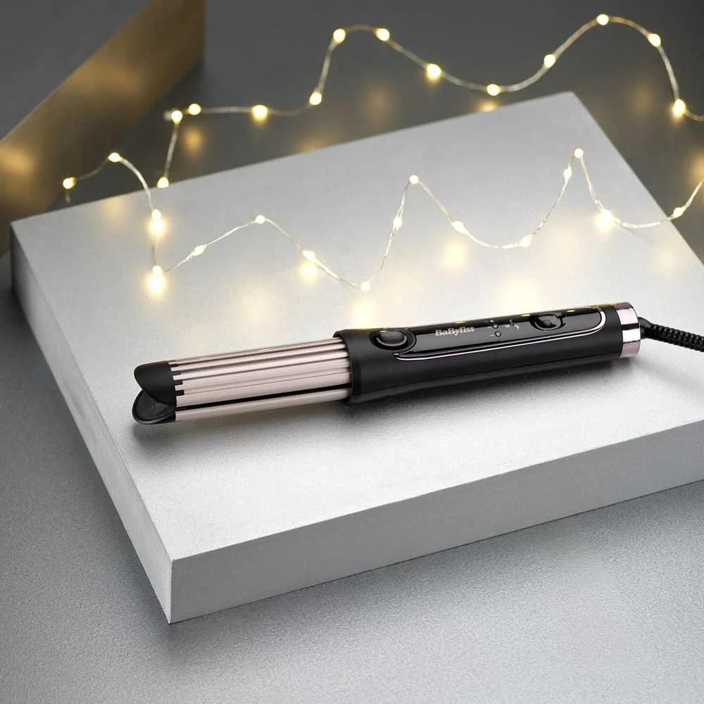 Plaukų Tieinimo Žnyplės - BaByliss Curl Styler C112E Quartz-Ceramic 3 Temperatūros Nustatymai Juoda Rožinė Aukso