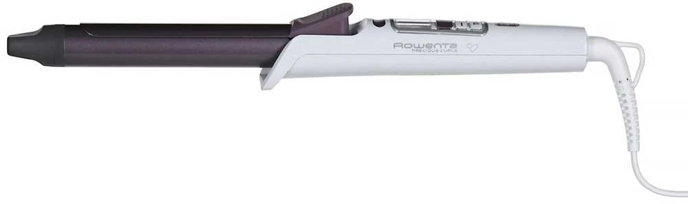 Rowenta Hair Suktukas CF3460F0 Keraminė šildymo sistema, Statinės skersmuo 25 mm, Temperatūra (min) 130 °C, Temperatūra (maks.) 200 °C, Šildymo lygių skaičius 8, Ekranas LCD, Snow baltas/metal cinamono rožinė