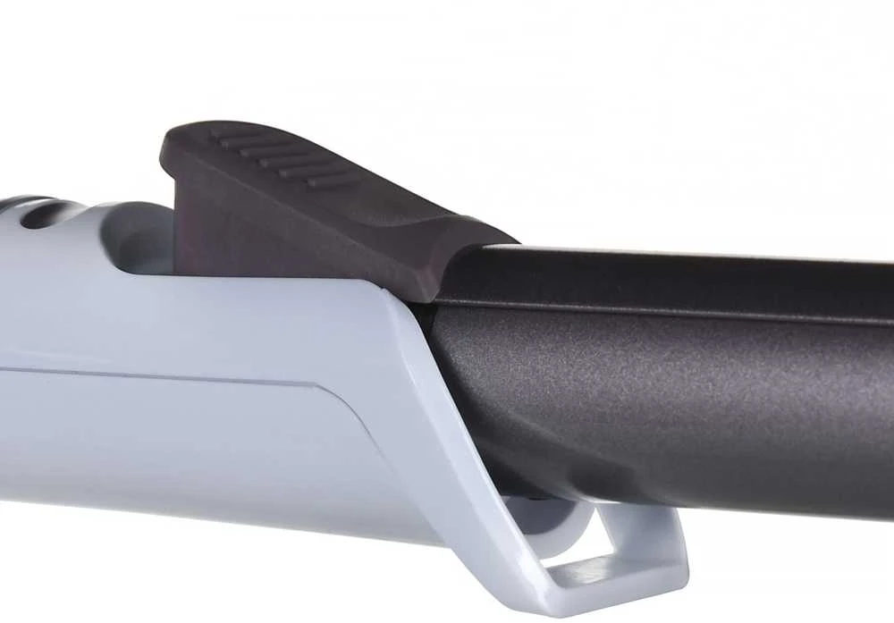Rowenta Hair Suktukas CF3460F0 Keraminė šildymo sistema, Statinės skersmuo 25 mm, Temperatūra (min) 130 °C, Temperatūra (maks.) 200 °C, Šildymo lygių skaičius 8, Ekranas LCD, Snow baltas/metal cinamono rožinė
