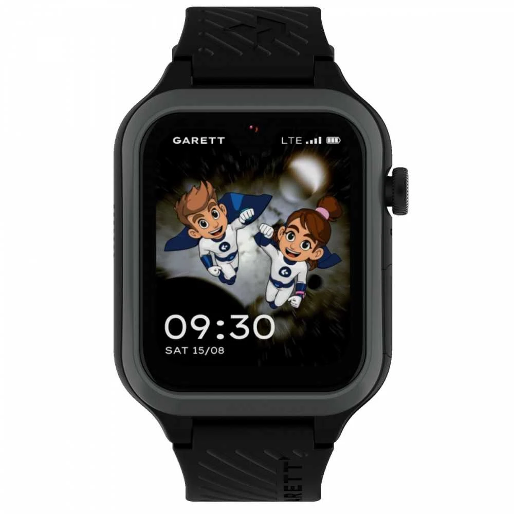 Išmanusis laikrodis vaikams su lietuvišku meniu Garett Kids Essa 2 AI 4G Juodas