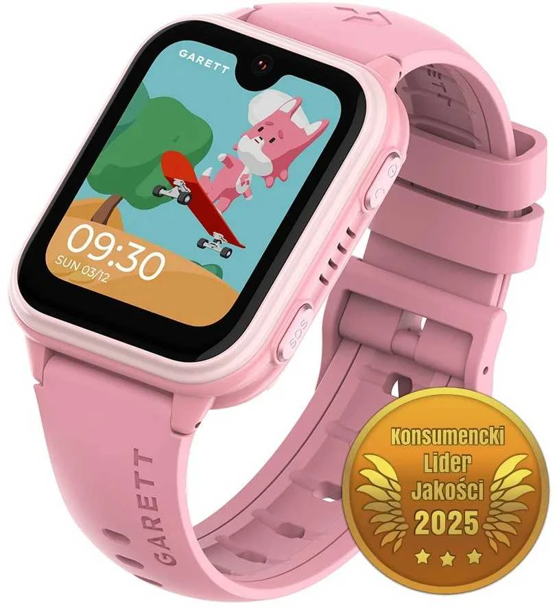 Išmanusis laikrodis Garett Kids Vibe Ai 4G rožinis