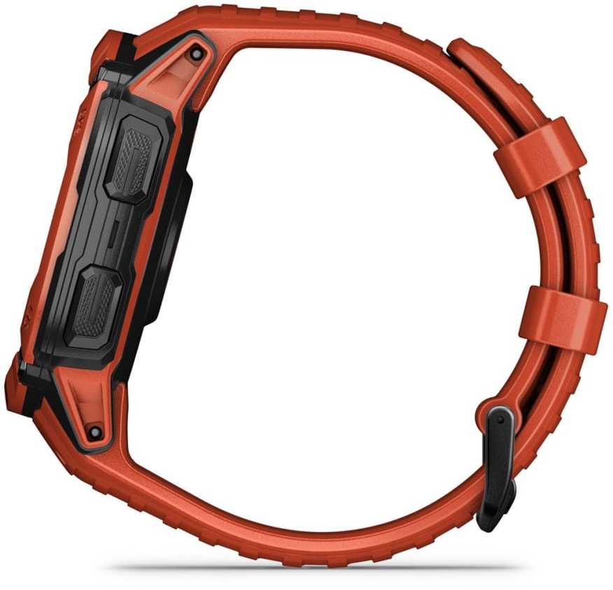 Laikrodis garmin instinct 2x solar, 50mm mip red